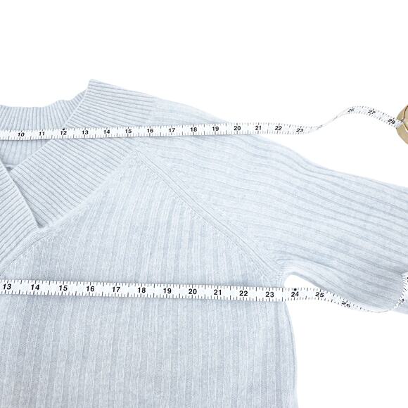 NAADAM Coastal Cashmere Cropped V-Neck Sweater XS - Picture 10 of 12